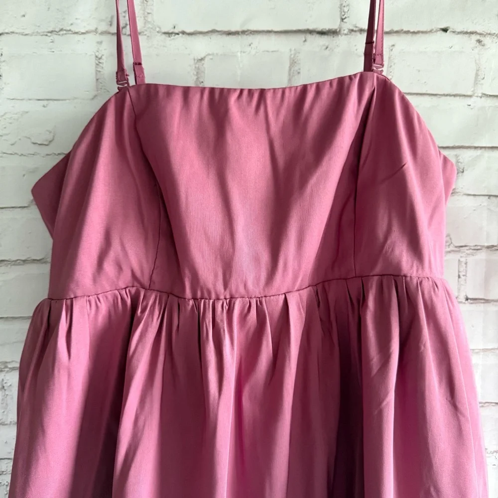 A New Day Mauve Bubble Hem Mini Dress‎